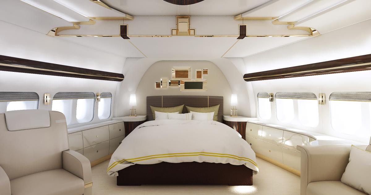 Boeing BBJ 747-8i cabin interior