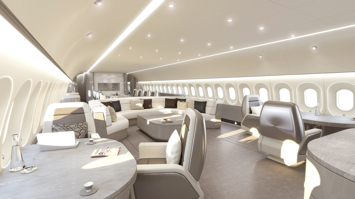 Boeing BBJ 787-8 cabin interior