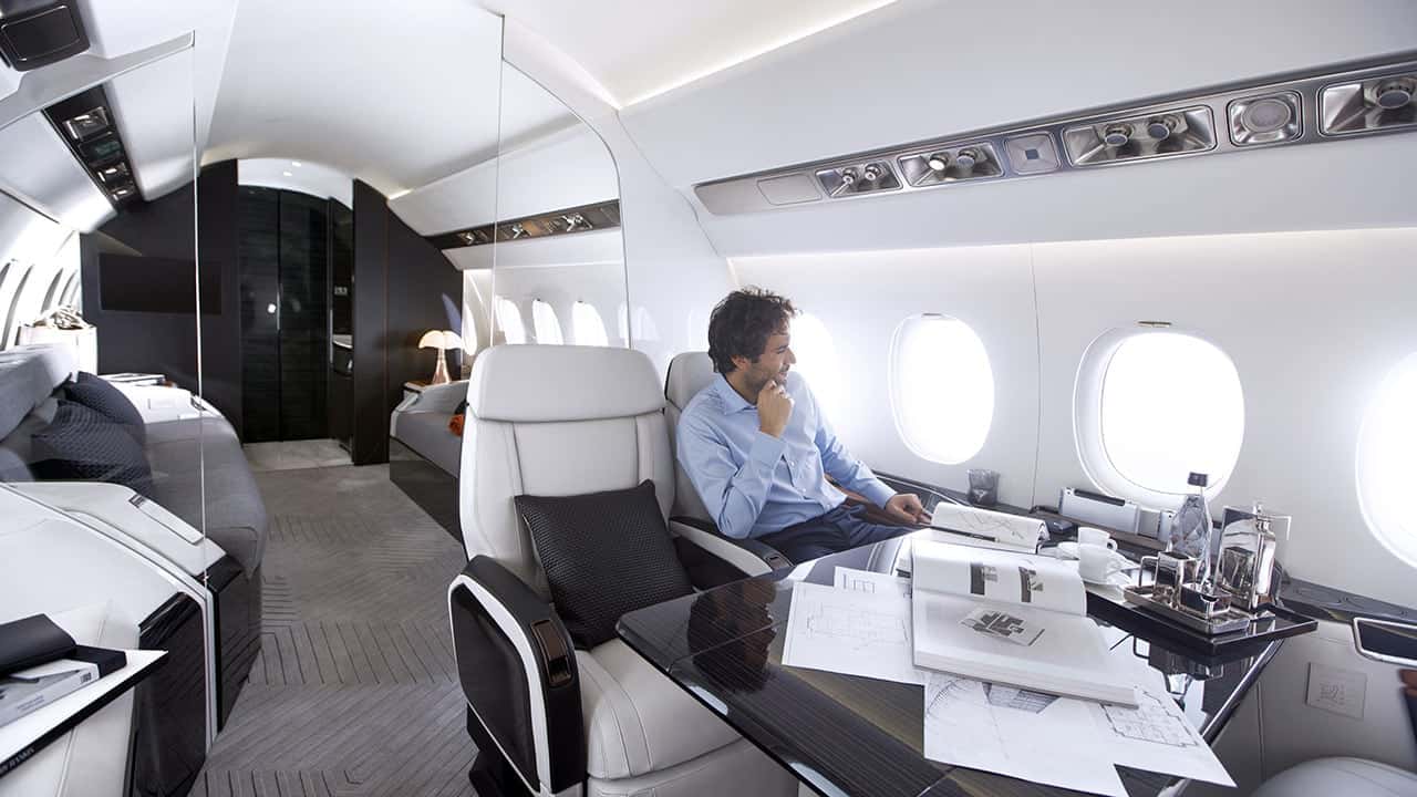 Dassault Falcon 6X cabin interior