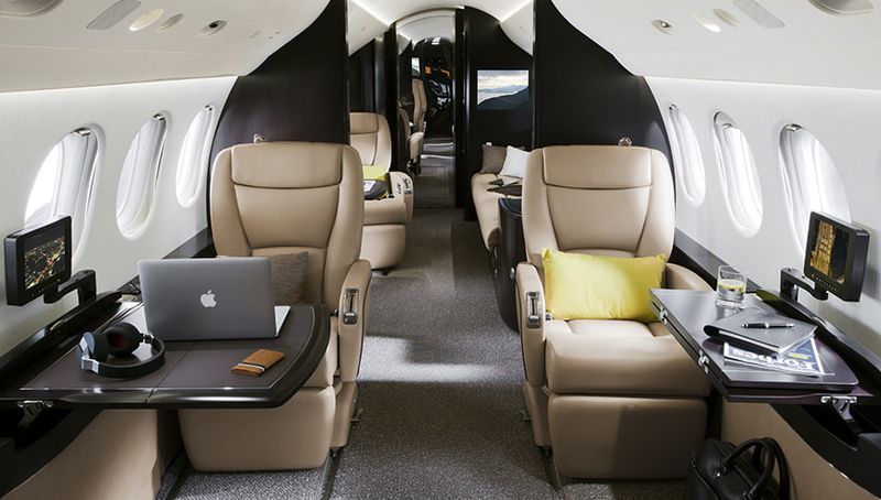 Dassault Falcon 7X cabin interior
