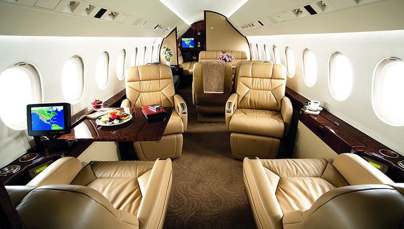 Dassault Falcon 900LX cabin interior
