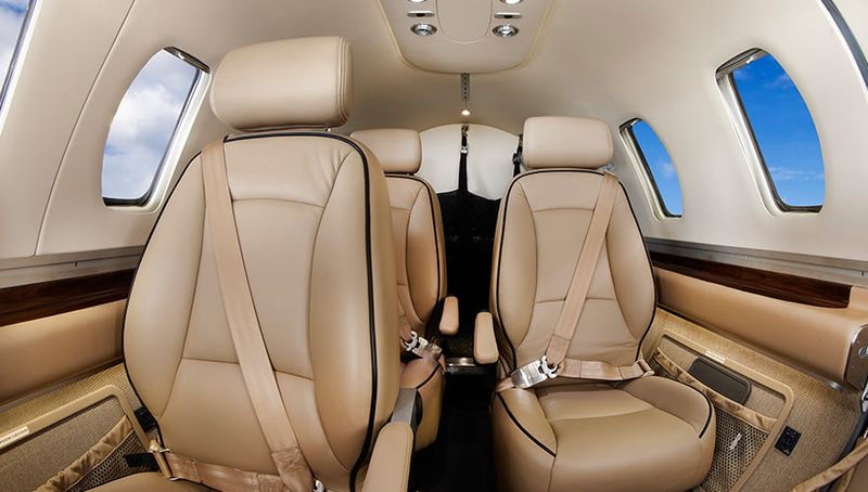 Eclipse 550 cabin interior