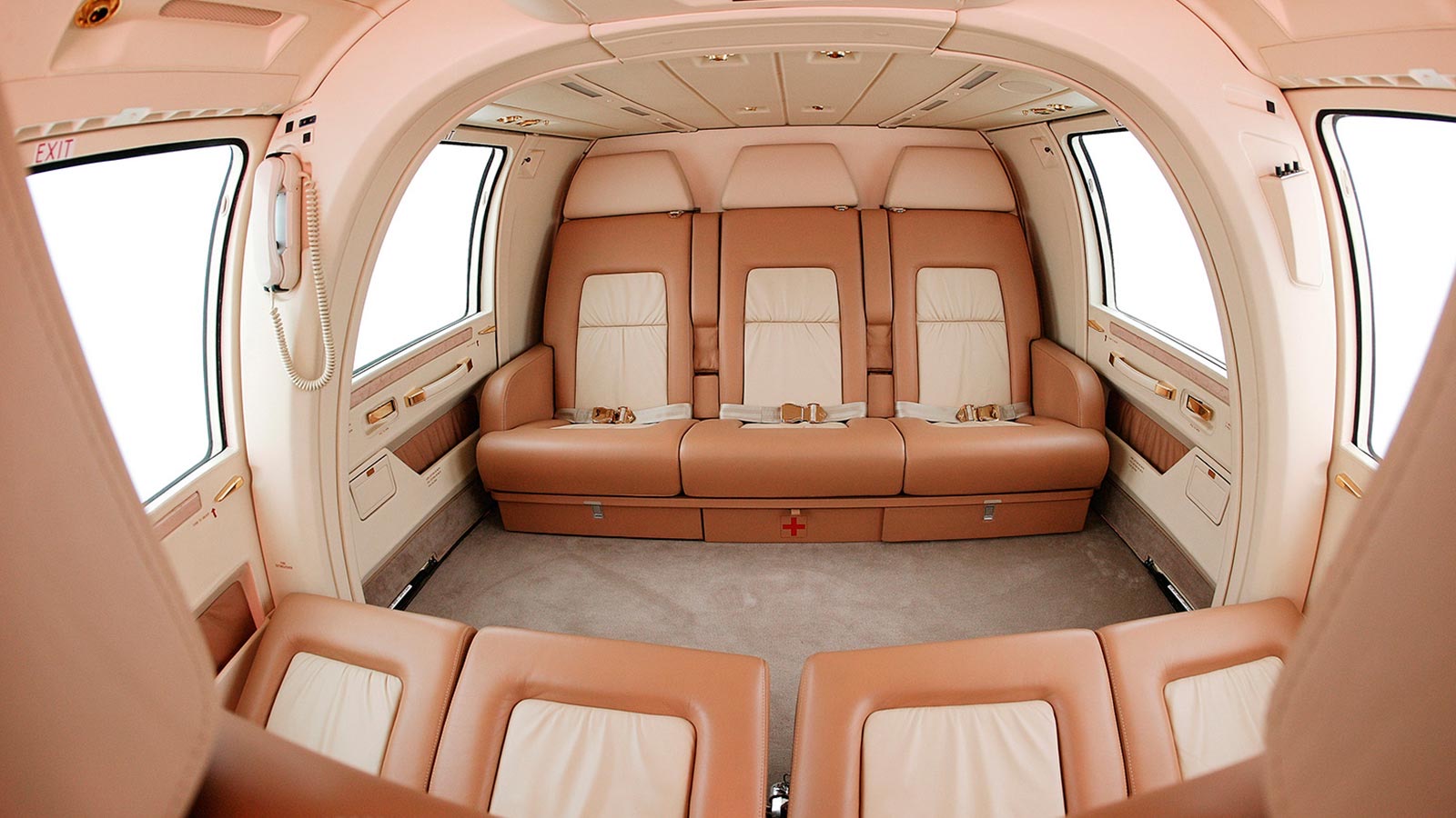 Airbus AS365 Dauphin cabin interior