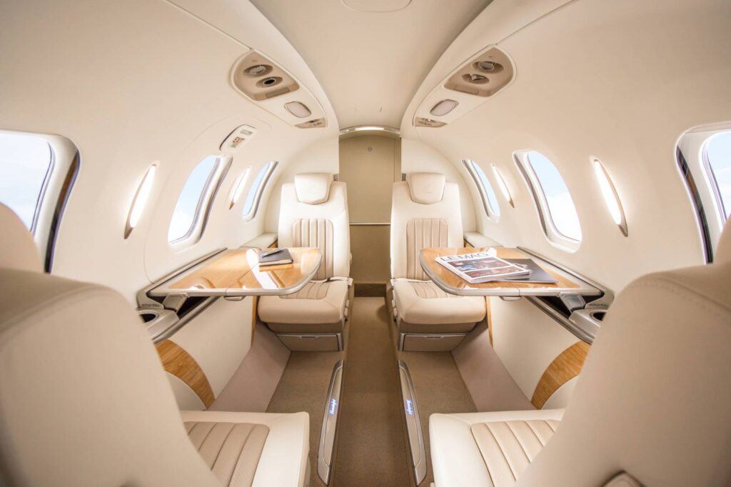 HondaJet HA-420 Elite II cabin interior