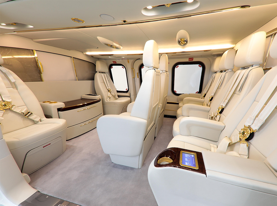 Leonardo AW139 cabin interior