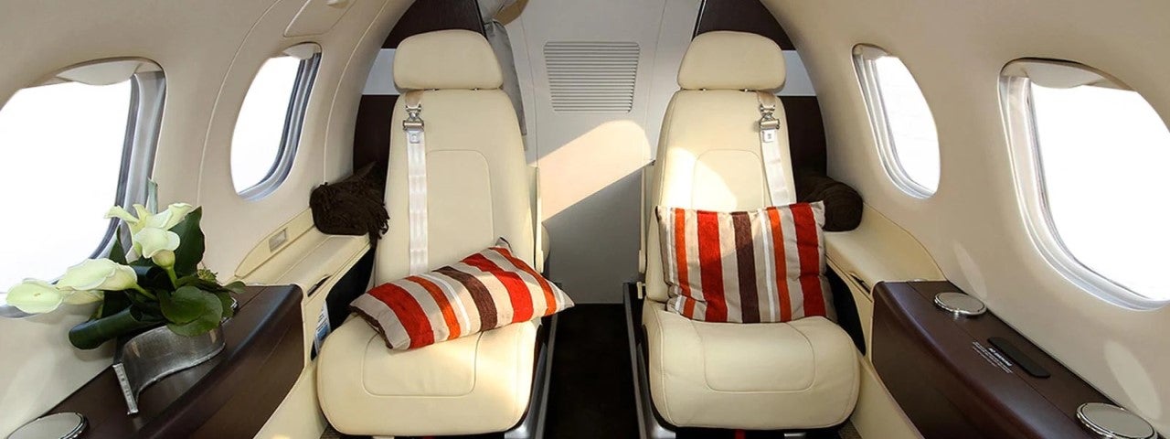 Embraer Phenom 100EX cabin interior