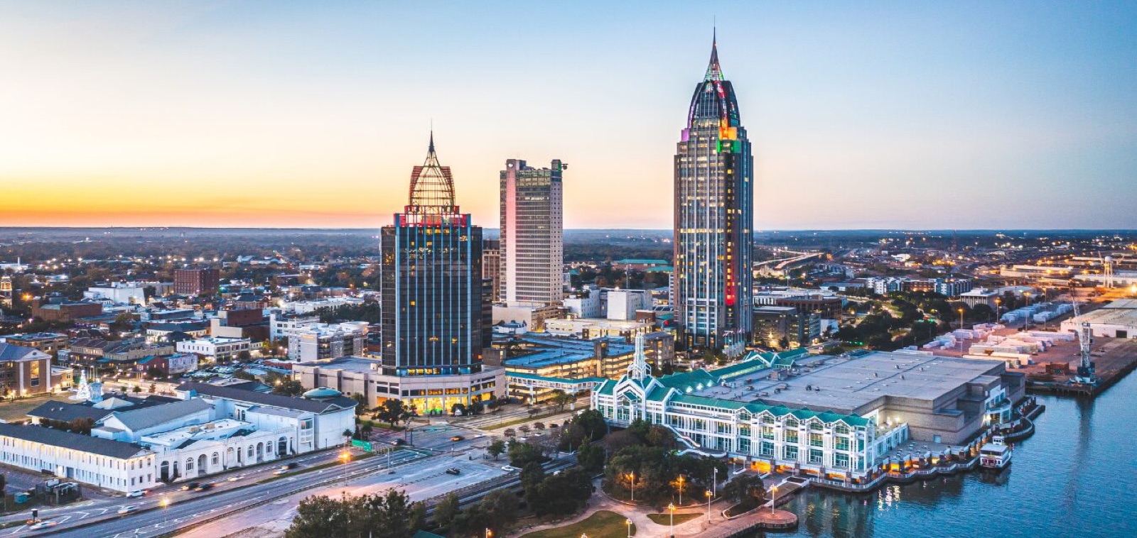 Private jet charter to Mobile