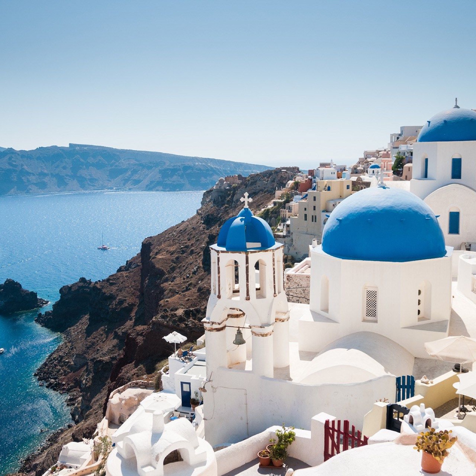 Private jet charter to Santorini Island