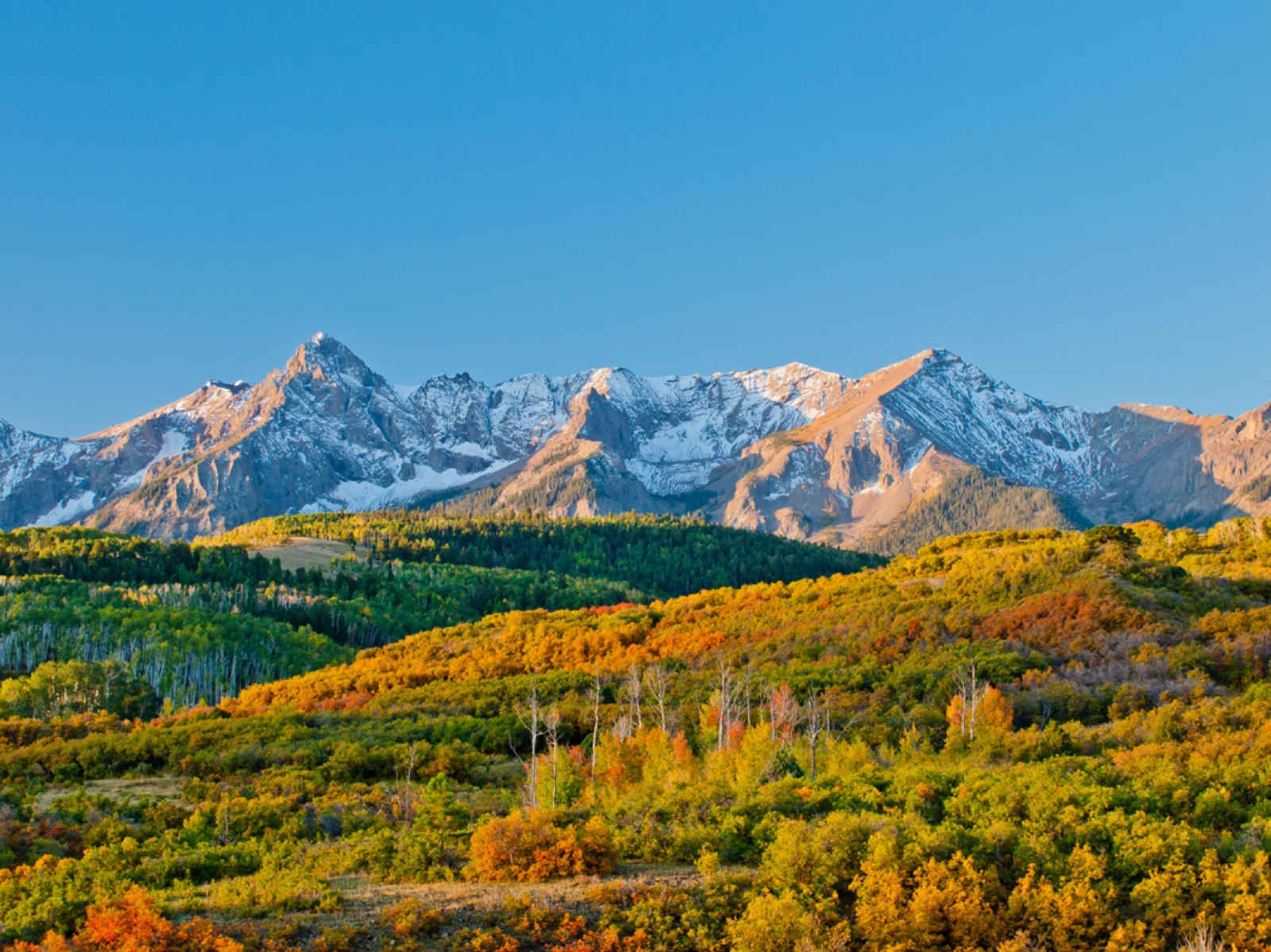 Colorado Rocky Mountains winter landscape
