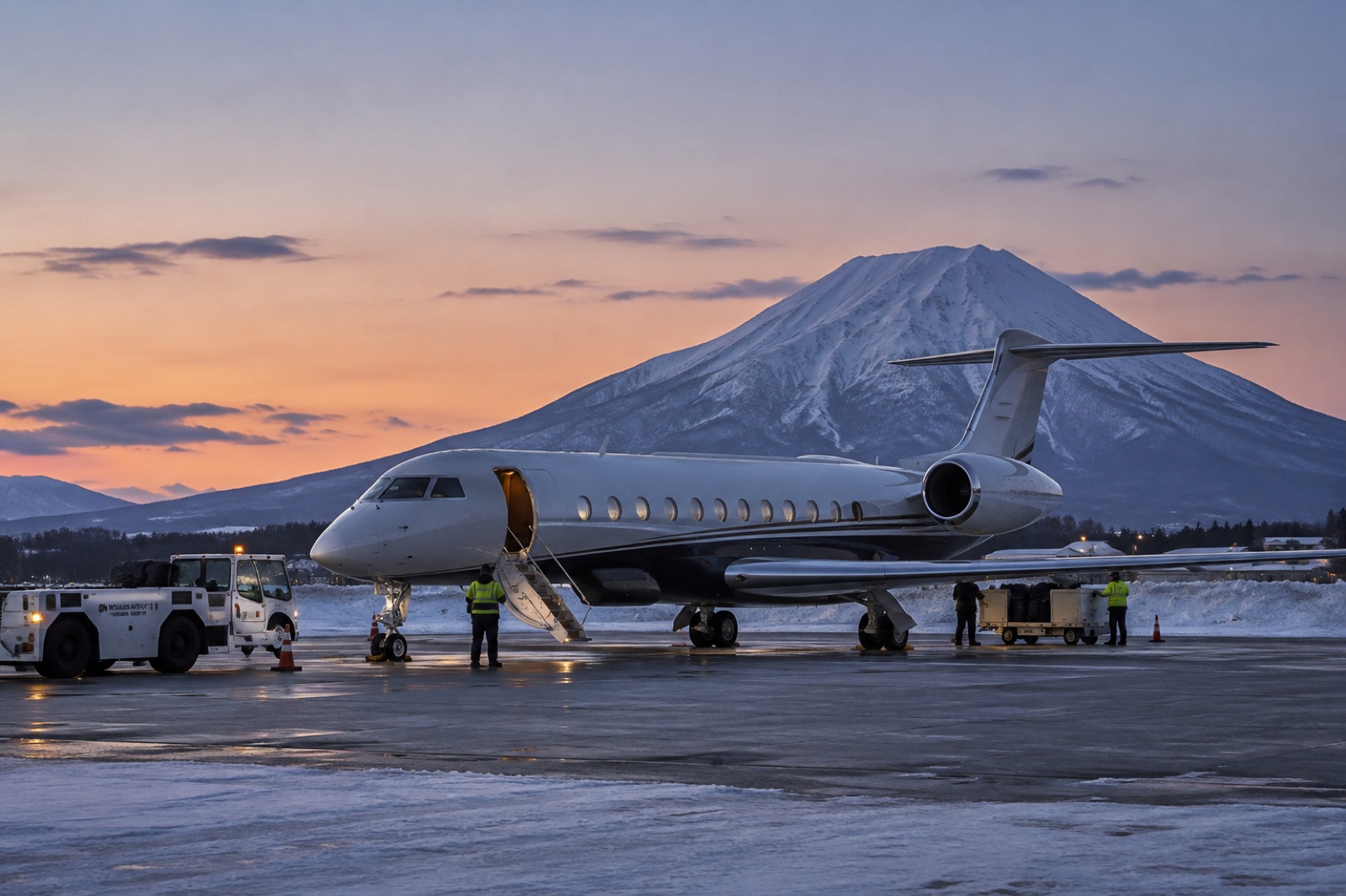 Niseko for the Holidays 2026 by Private Jet: New Chitose's Winter Parking Rule and the One Hangar